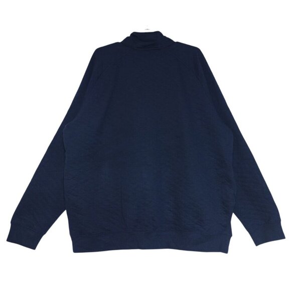 Goodfellow & Co XXL men's navy blue quilted sweater in cotton and polyester NWT - Picture 2 of 7